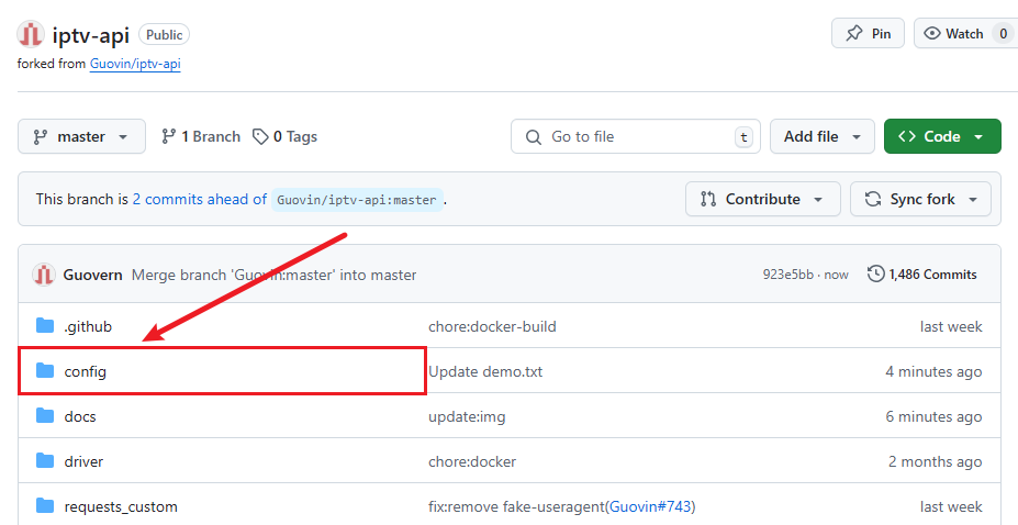 config文件夹入口 config文件夹入口